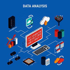 人工智能信息人工智能信息布局與機器人產品的高科技技術創新平矢量插圖的信息